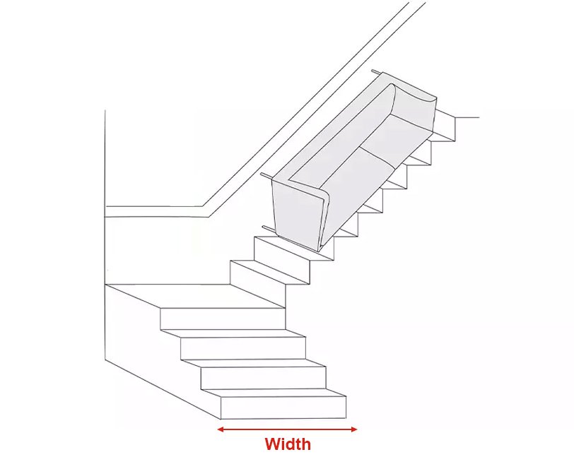 Image depicting sofa moving up staircase