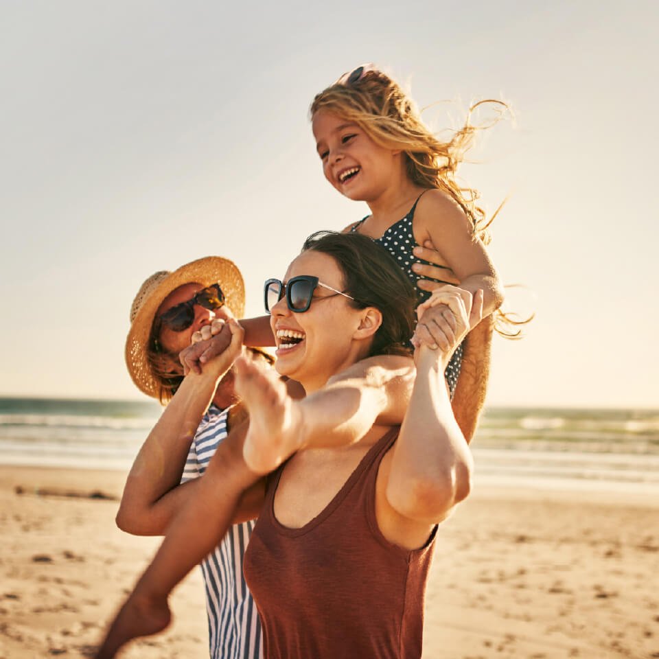 Woman in pool