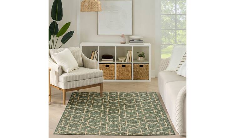 Mega Flooring Green Modern Abstract Rug - 152 x 213cm