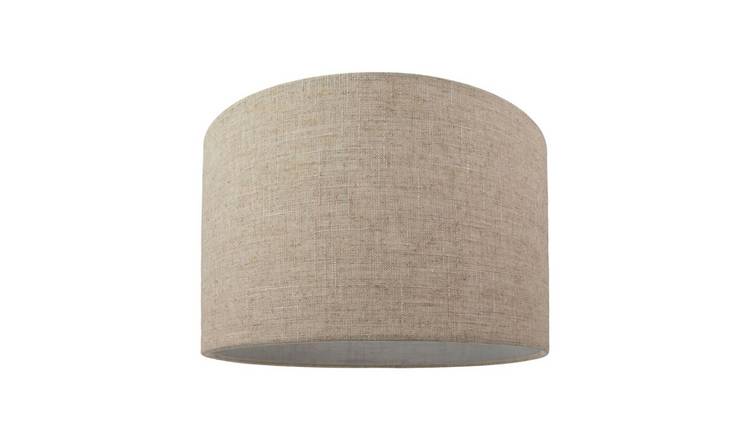 Happy Homewares Natural Linen in Oatmeal - Diameter Lampshade - 35cm