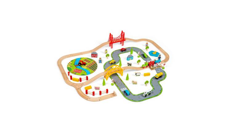 Bigjigs Rail Rural Rail and Road Set - 3 Years +