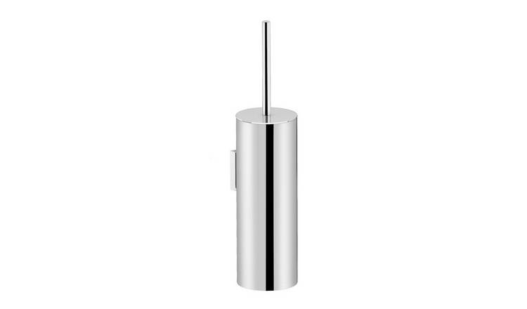 Cosmic Kubic Toilet Brush & Holder - Chrome
