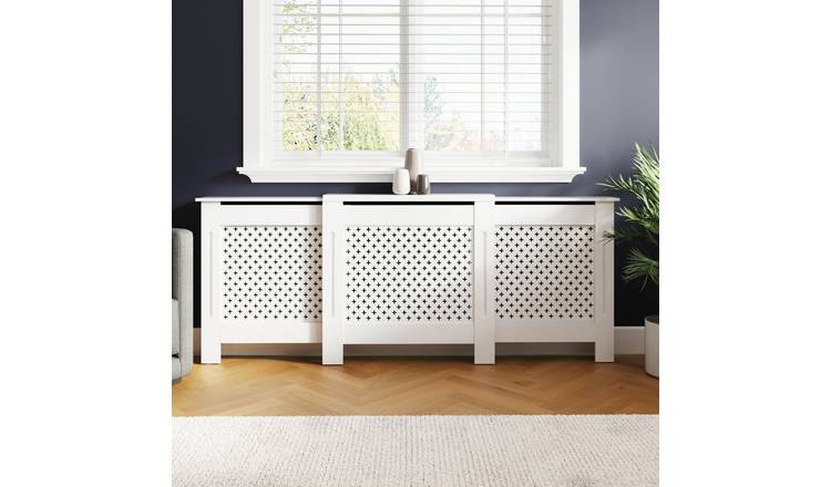 GFW Heidi Adjustable Radiator Cover - White