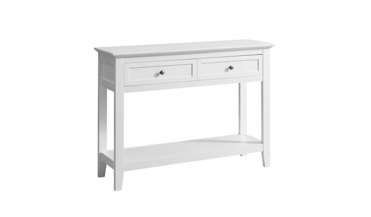 Noa & Nani Karlstad 2 Drawer Hallway Console Table - White