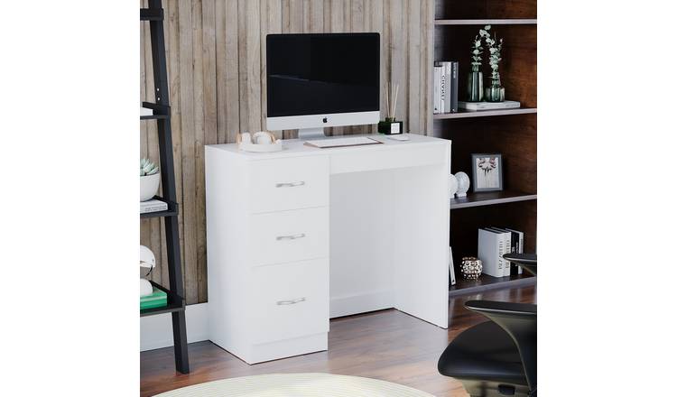 Vida Designs Riano 3 Drawer Dressing Table - White