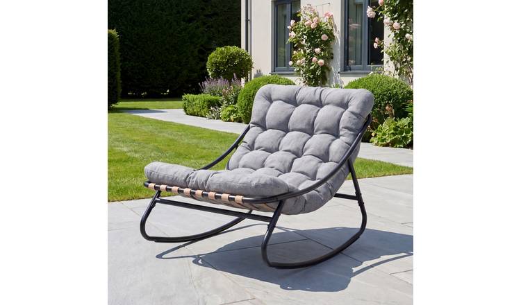 Artemis Home Solace Outdoor Rocking Chair - Light Grey