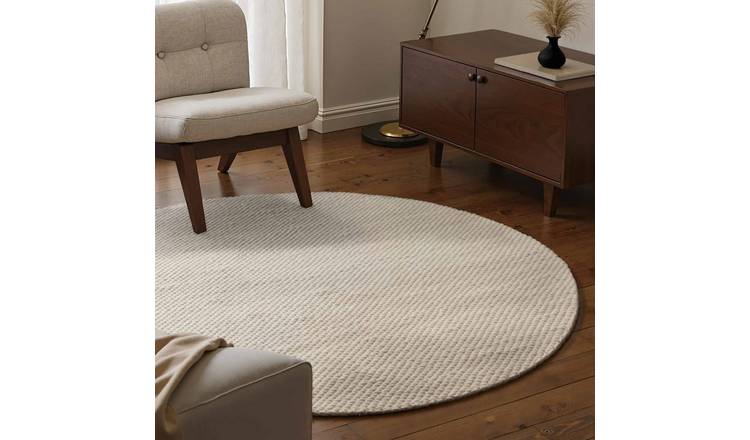 Hanse Home Cream Lyon Beans Round Rug - 200cm