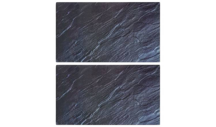 Walplus Chopping Boards with Stone Pattern Tempered - Natural - 52 x 30 cm