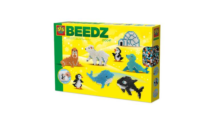 SES Creative Iron On Beads Art Craft Activity Set - Age 5+ - Arctic Animals