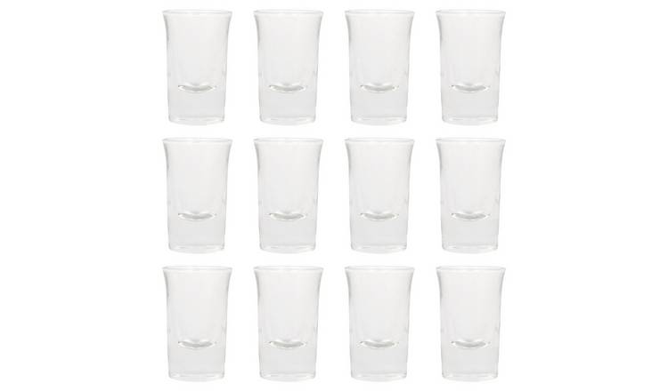 Rink Drink Tall Shot Glasses - Clear - Pack of 12