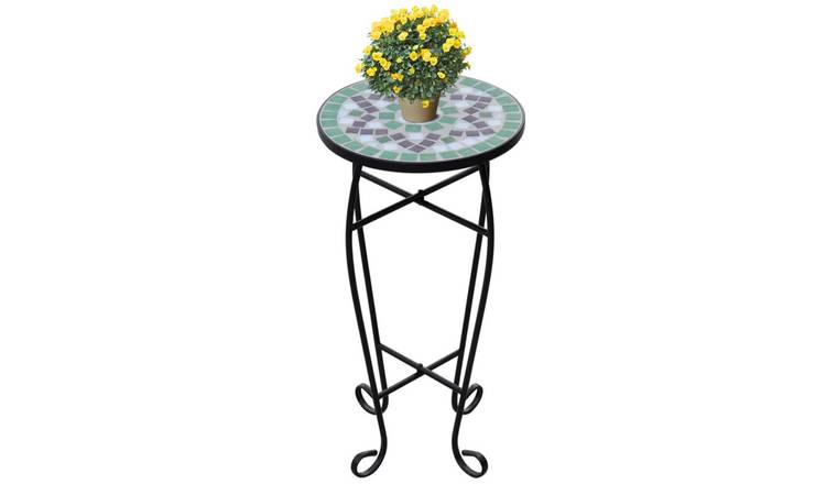 Walplus 30 cm Iron Plant Table - Green