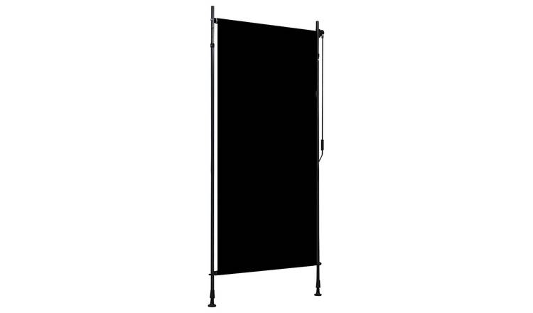 Walplus Polyester Outdoor Roller Blind - Anthracite - 120 x 270 cm
