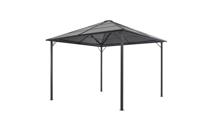 Walplus 3 x 3 m Aluminium Gazebo with Roof - Anthracite