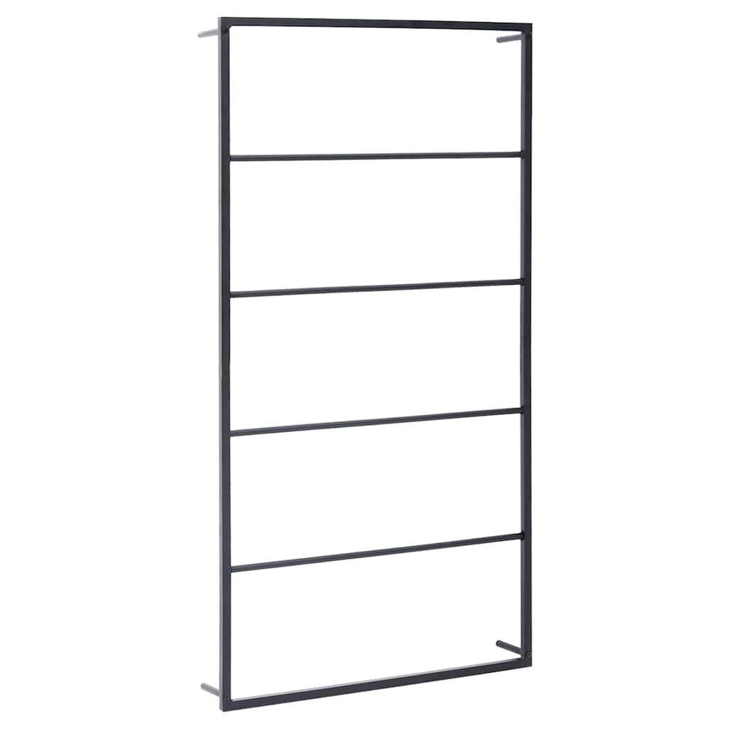 Walplus Steel Towel Rack - Black - 60 x 10 x 116 cm - Image 2