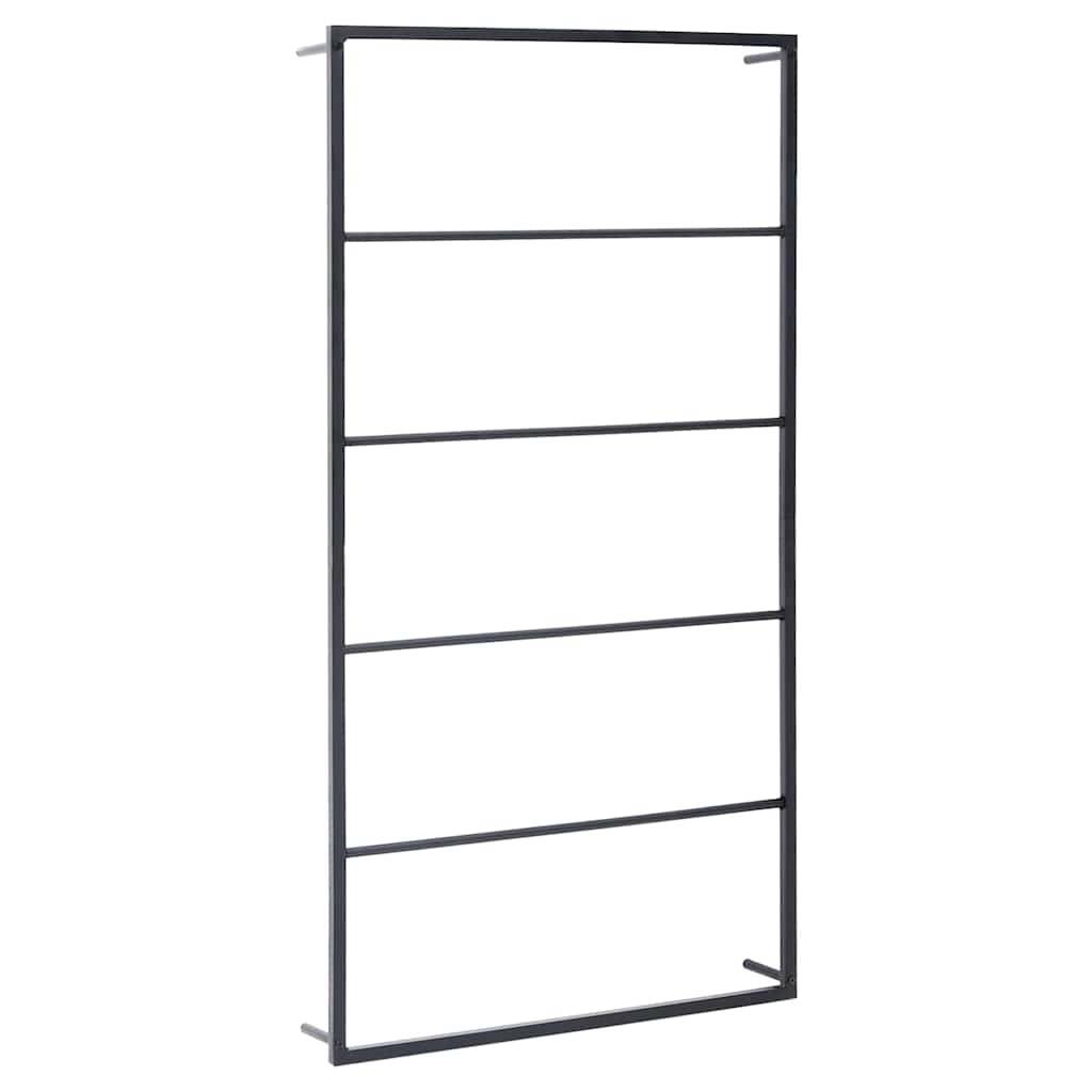 Walplus Steel Towel Rack - Black - 60 x 10 x 116 cm - Image 2