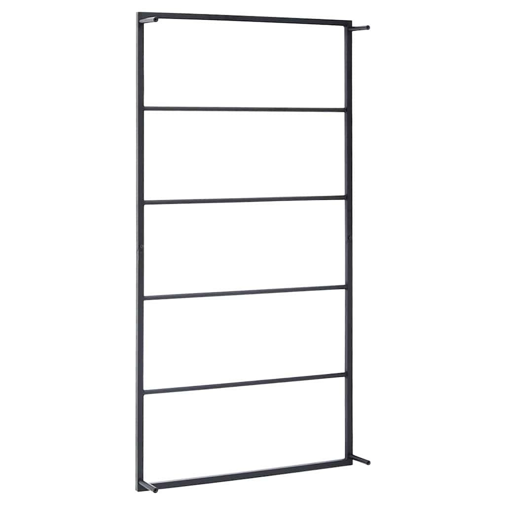 Walplus Steel Towel Rack - Black - 60 x 10 x 116 cm - Image 4