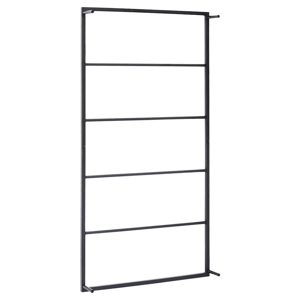Walplus Steel Towel Rack - Black - 60 x 10 x 116 cm - Image 4