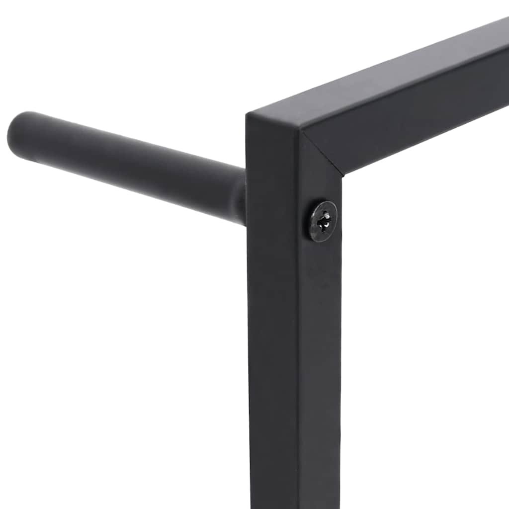 Walplus Steel Towel Rack - Black - 60 x 10 x 116 cm - Image 5
