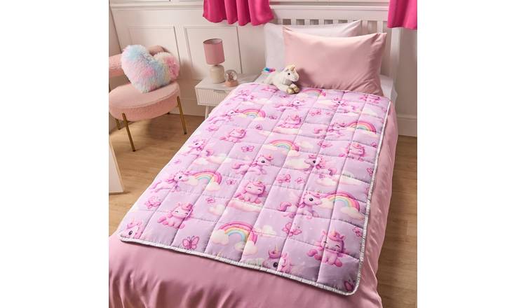 OHS Kids Unicorn 3kg Weighted Blanket 100x150cm - Lilac