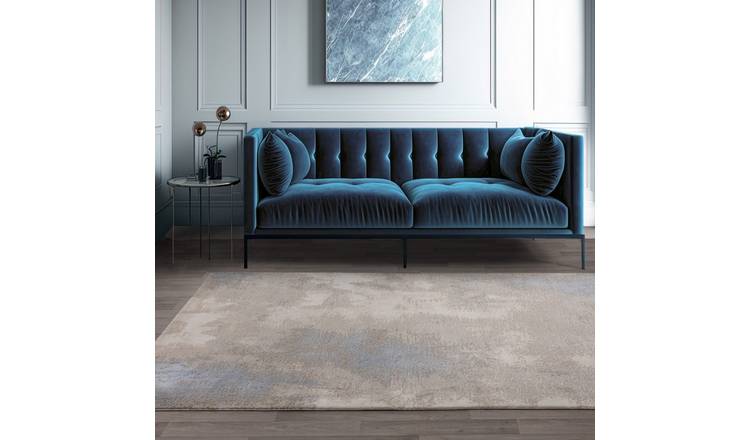 Mega Flooring Blue Modern Abstract Rug - 120 x 170cm