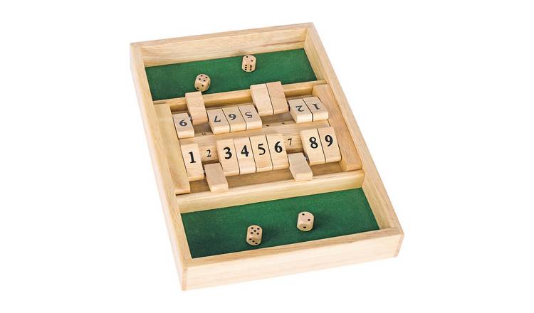 Goki Wooden Double Shut the Box Number Game
