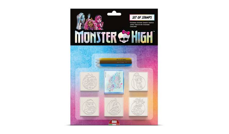 Monster High Blister Pack 5 Stamps – Kids Craft & Stationery Set