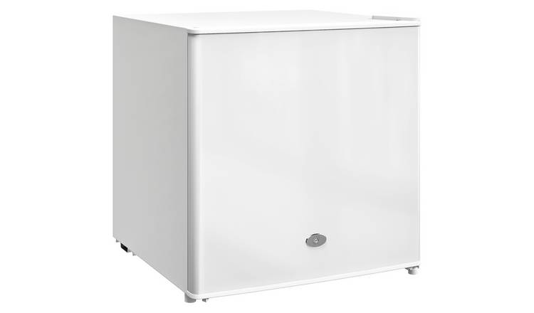 HOMCOM Tabletop Mini Lockable Freezer with Reversible Door - White