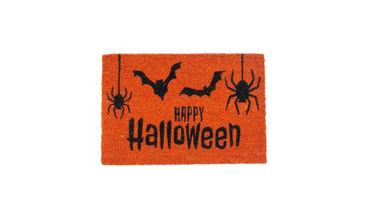 Nicola Spring Halloween Coir Door Mat - Orange