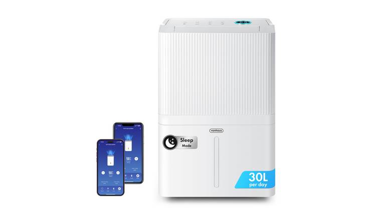 VonHaus 30L/Day WiFi Dehumidifier - Laundry & Mould Prevention