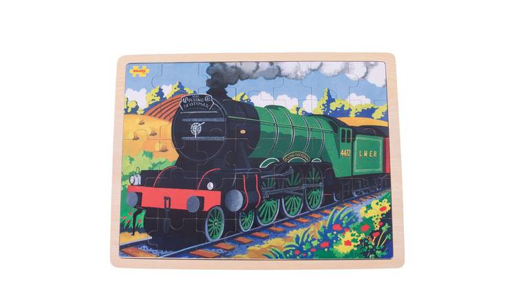 Bigjigs Toys Flying Scotsman Tray Puzzle (35 Pieces) - 3 Years +