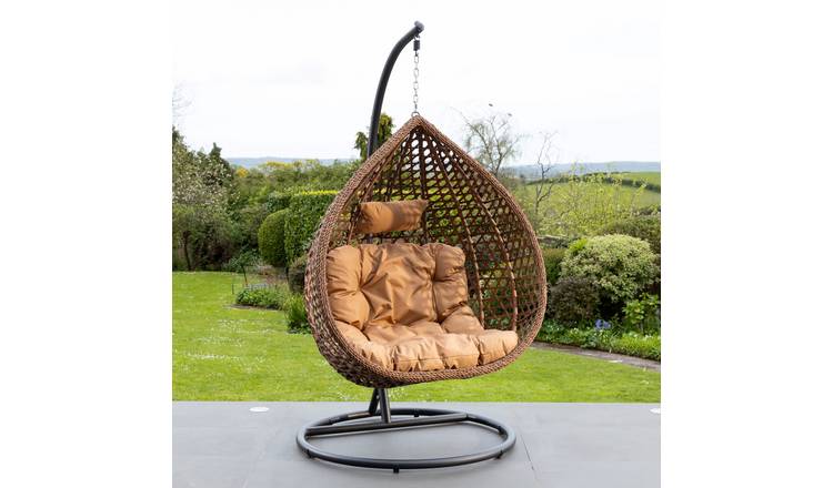 Artemis Home Henley Hanging Egg Pod Chair - Brown