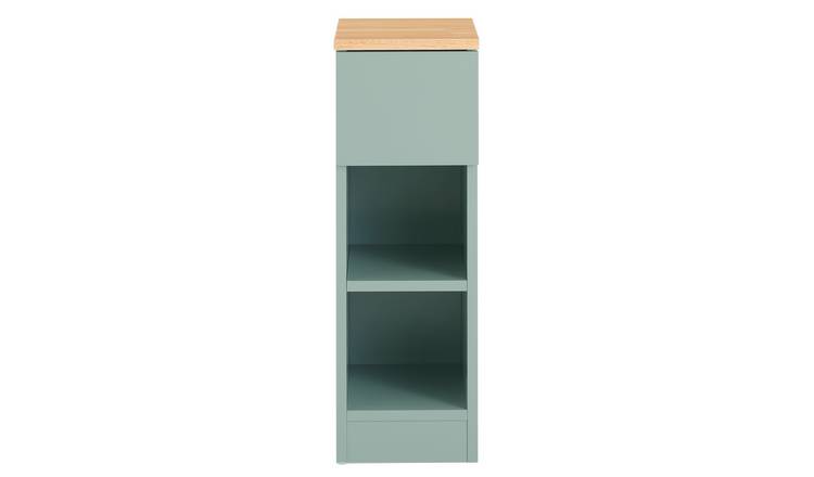 SoBuy 1 Drawer 1 Tier Slim Bedside Table - Green