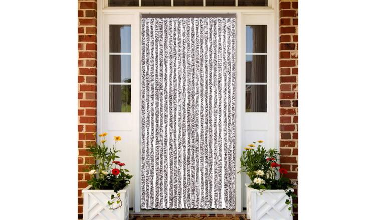 Walplus Chenille Insect Door Curtain - Brown and Beige - 90 x 220 cm