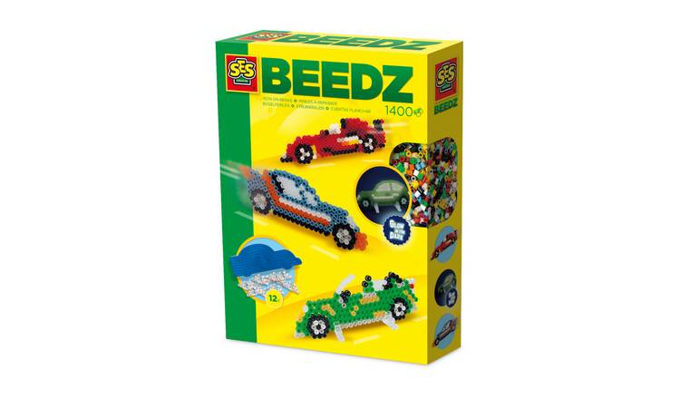 SES Creative Iron On Beads Car Craft Set - Age 5+