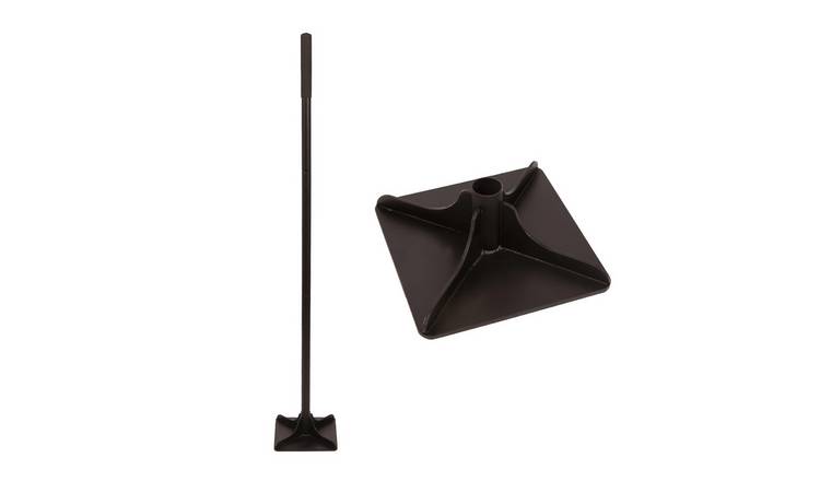 Harbour Housewares 20cm Ground Tamper with 1.27M Handle - Black