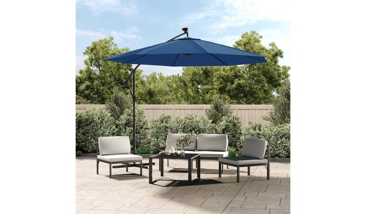 Walplus Cantilever Parasol - Azure - 300 x 254 cm
