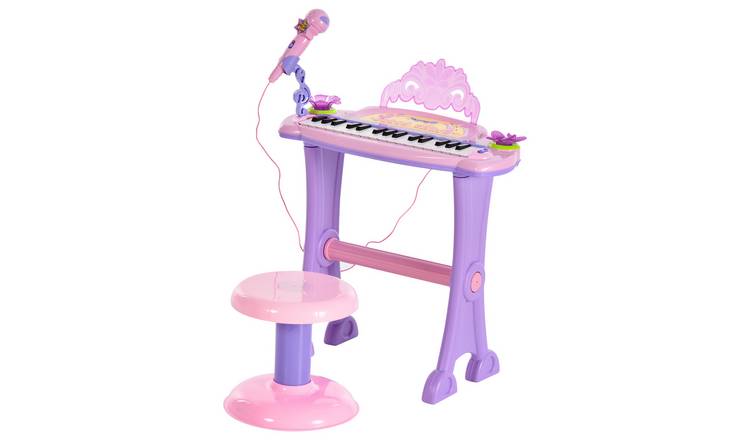 HOMCOM 32 Keys Electronic Kids Keyboard - Pink