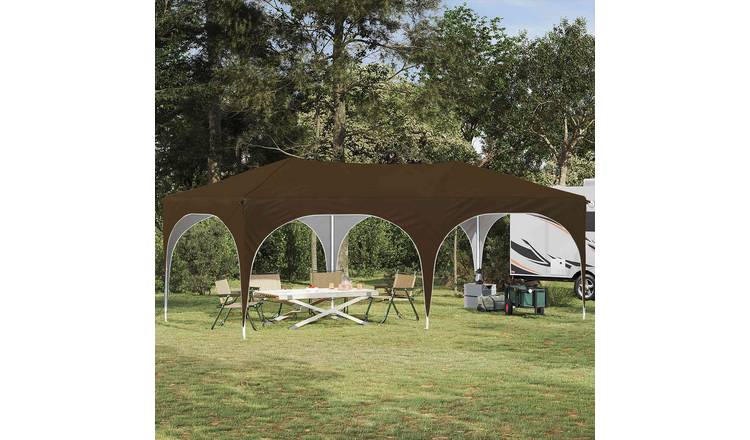 Walplus 575 x 288 x 245 cm Oxford Fabric Garden Pop Up Party Tent - Taupe