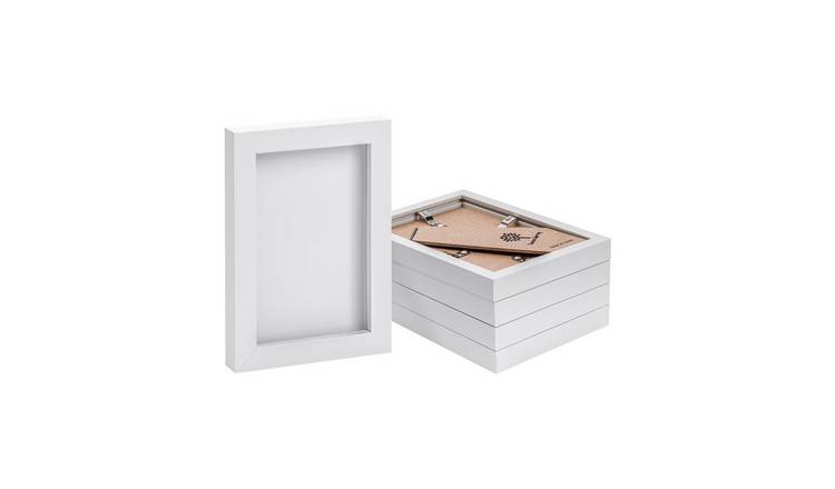 Nicola Spring Photo Frames - 4 x 6" - Set of 5 - White
