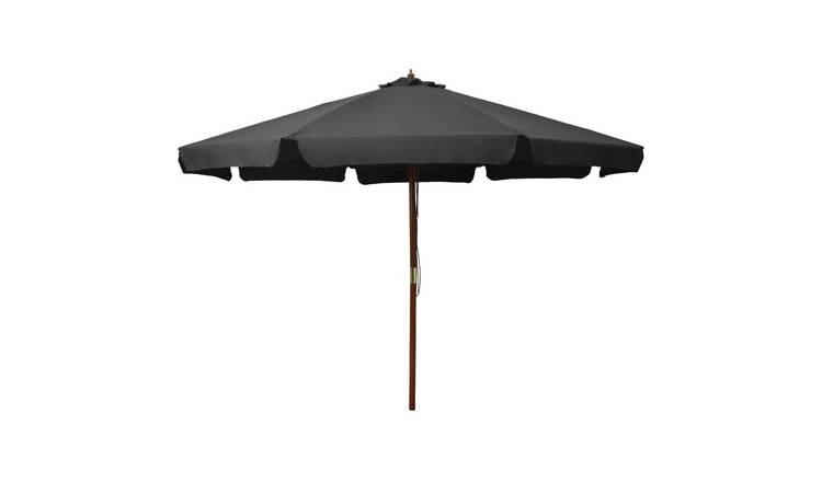 Walplus Garden Parasol - Anthracite - 330 x 240 cm