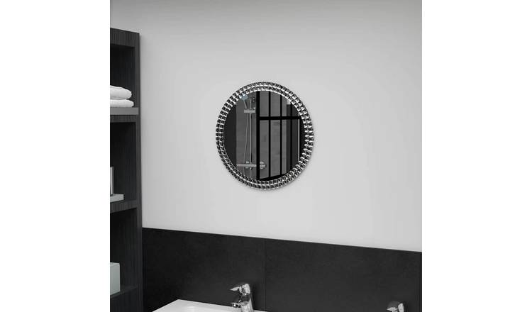 Walplus Tempered Glass Wall Mirror - Silver - 40 cm