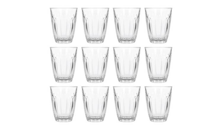 Argon Tableware Fluted Glass Juice Glasses - Pack of 12