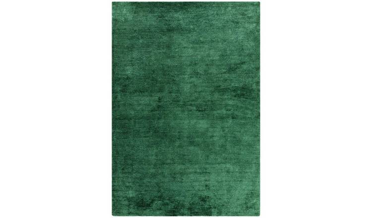Mega Flooring Green Modern Plain Rug - 160 x 230cm