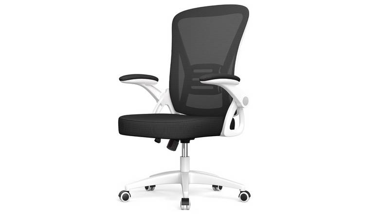 Rattantree Ergonomic Mesh Office Chair with Lumbar Support - Black & White