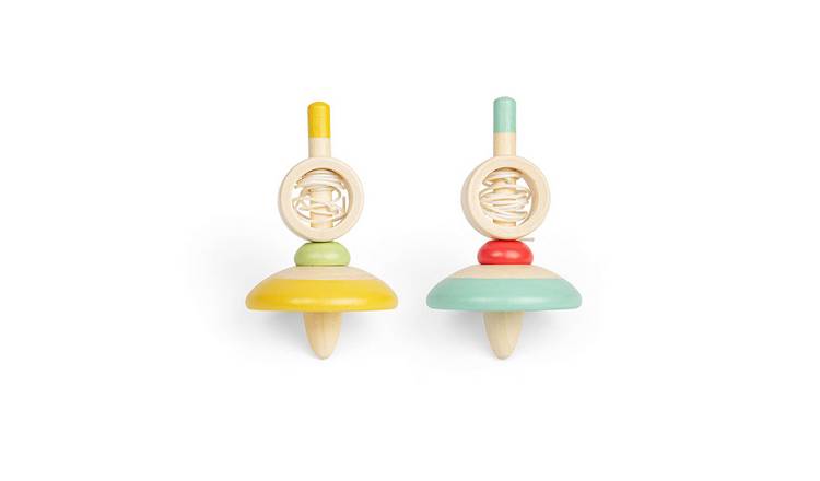 Bigjigs Toys  Pull String Top (Pack of 2) - 3 Years +