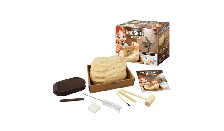 Buki Museum Triceratops Dinosaur Skull Excavator Dig Set