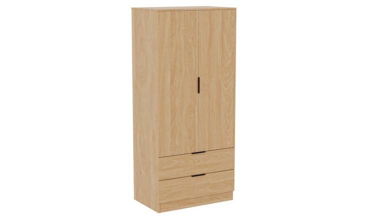 Vida Designs Trega 2 Door 2 Drawer Wardrobe - Pine