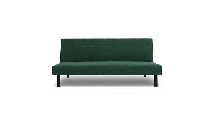 HomeGardenDirect Vittoria Click Clack Textured Linen Sofa Bed - Green