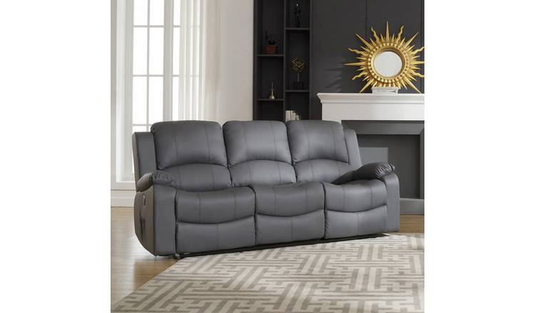 Artemis Home Glendale 3 Seat Electric Reclining Sofa - Grey