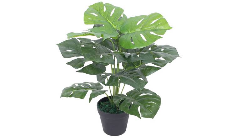 Walplus Artificial Monstera Plant with Pot - Green - 45 cm